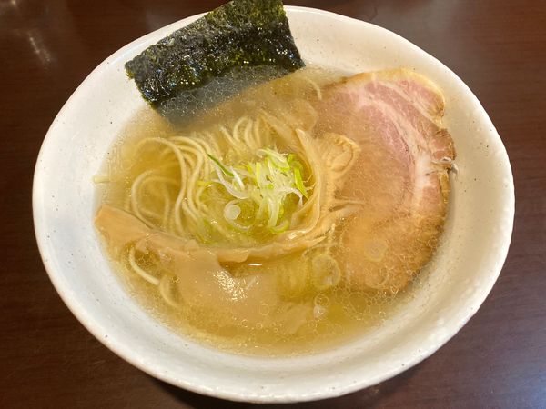 「らーめん 750円」@上州地鶏らーめん まるわの写真