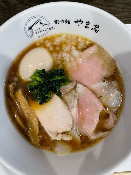 「味玉らぁ麺」@いわきと創作らぁ麺 やま鳶の写真