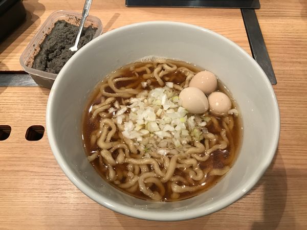 「純煮干しらーめん　700円」@おそうざいと煎餅もんじゃ さとうの写真