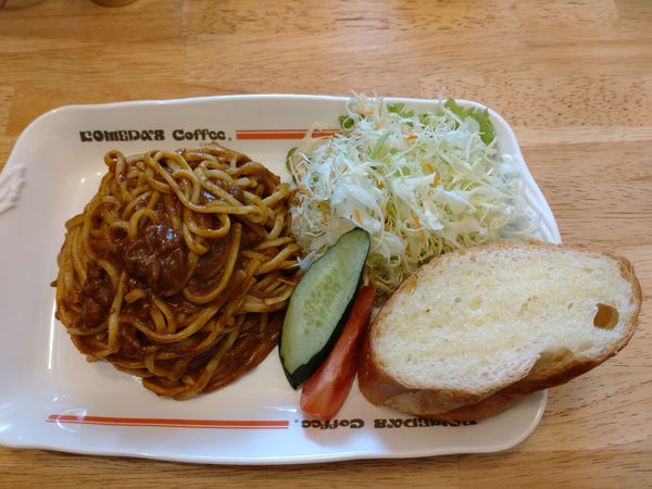 「インディアンスパゲッティ　＋８３０円　※」@コメダ珈琲店 丸井草加店の写真