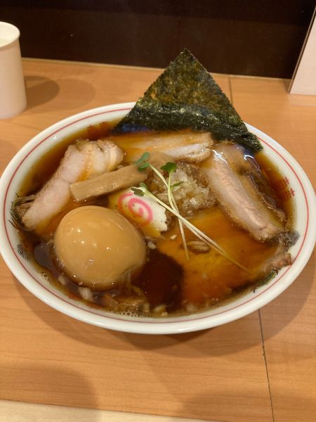 「チャーシュー麺　たまご　玉ねぎ」@中華そば 鈴乃家の写真