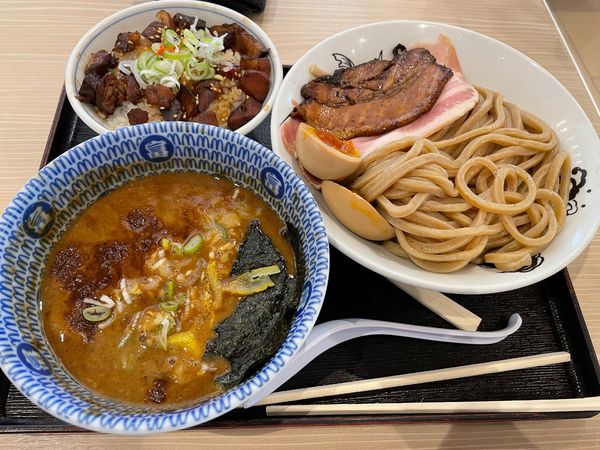 「特製つけ麺大盛」@松戸富田製麺 三井アウトレットパーク木更津店の写真