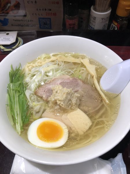 「山わさび中華SOBA塩」@和出汁中華SOBA 山わさびの写真
