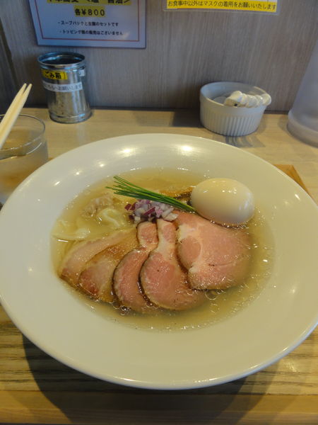 「特製塩1400円」@宍道湖しじみ中華蕎麦 琥珀 東京本店の写真