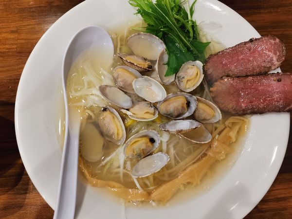 「あさりそば」@麺処 リュウグウの写真