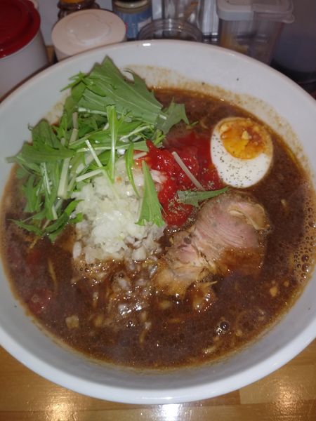 「とんこつとまと」@ラーメン 5Wの写真