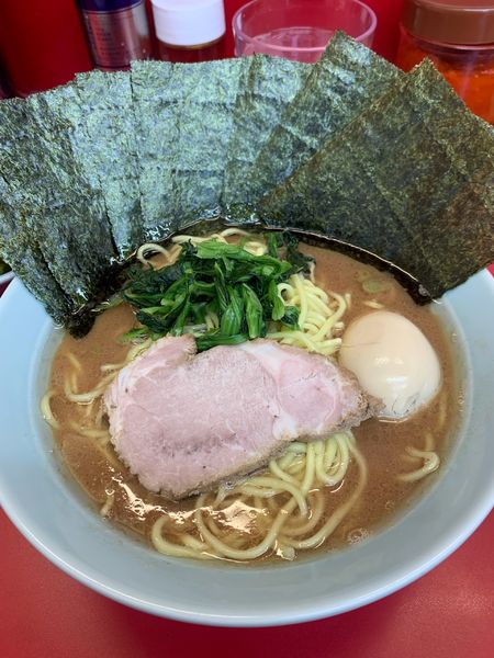 「ラーメン 海苔TP」@横浜ラーメン 武蔵家 大宮店の写真