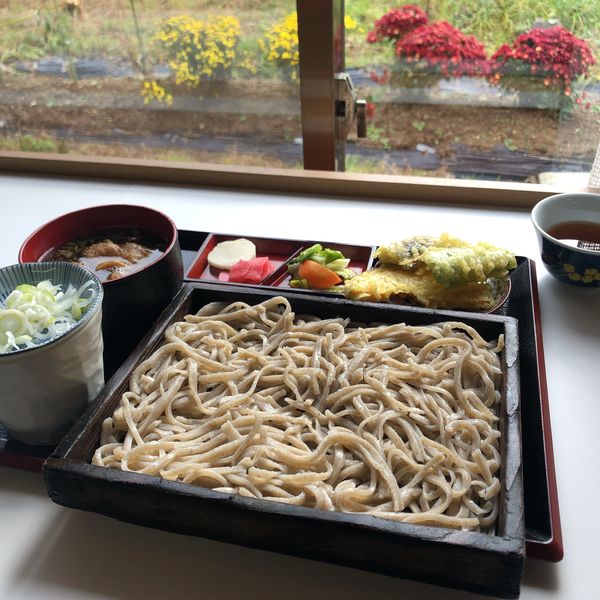 「板そば温とり汁」@藤治郎の写真