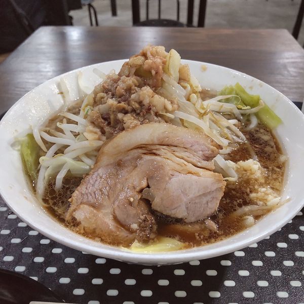 「小ラーメン豚１枚（￥900）」@夢を語れ 鳥栖総本店の写真