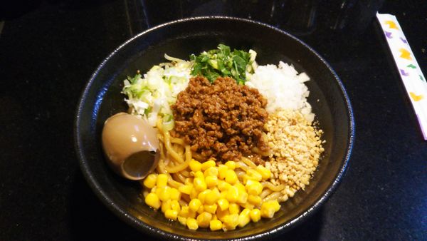 「（限定） 坦々味噌まぜ、味玉」@七福軒の写真