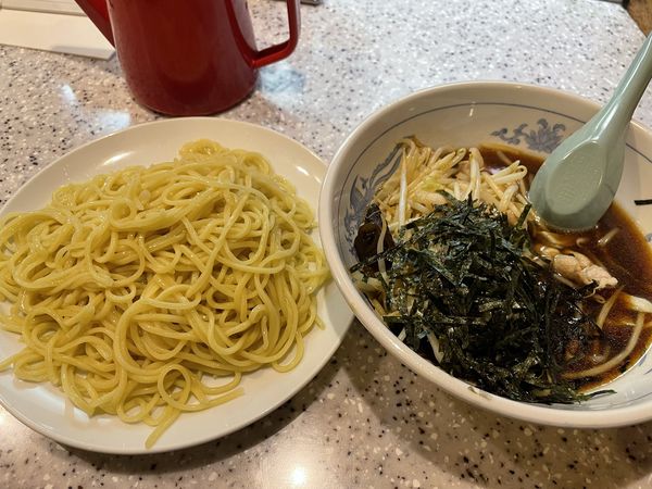 「肉野菜つけ麺、１・５倍盛り」@つけ麺みなみの写真