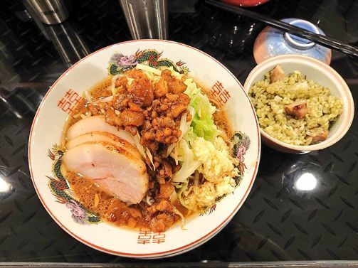 「【W杯限定】八咫烏式G系インスパイア イベリコ豚ver.」@トーキョーニューミクスチャーヌードル 八咫烏 CHIKARABOの写真