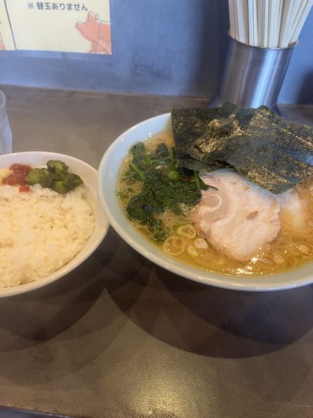 「チャーシューメン＋ライス」@一乃利の写真