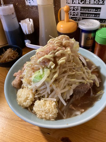 「ラーメン全マシマシ　ワサマヨ」@ラーメン慶次郎 本店の写真