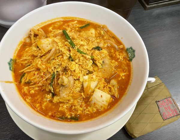 「チゲ味噌ラーメン」@熱烈中華食堂 日高屋 中村橋店の写真