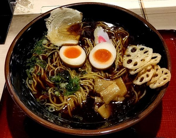 「たまり醤油W」@らーめん村里木 友部SA（下り）の写真