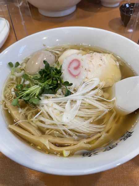 「【限定】塩ラーメン＋味玉¥1,100」@煮干拉麺専科 慶雲海の写真