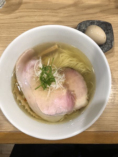 「塩らーめん1000円➕味玉120円」@らーめんMAIKAGURAの写真