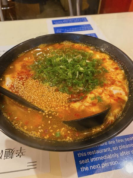 「辛麺　5辛」@辛麺屋の写真