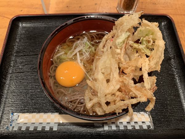 「天玉そば(560円)」@そば庄の写真