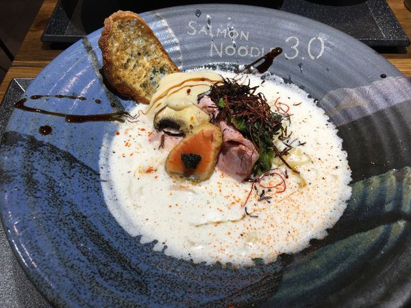 「ポルチーニサーモン」@サーモンnoodle3.0の写真