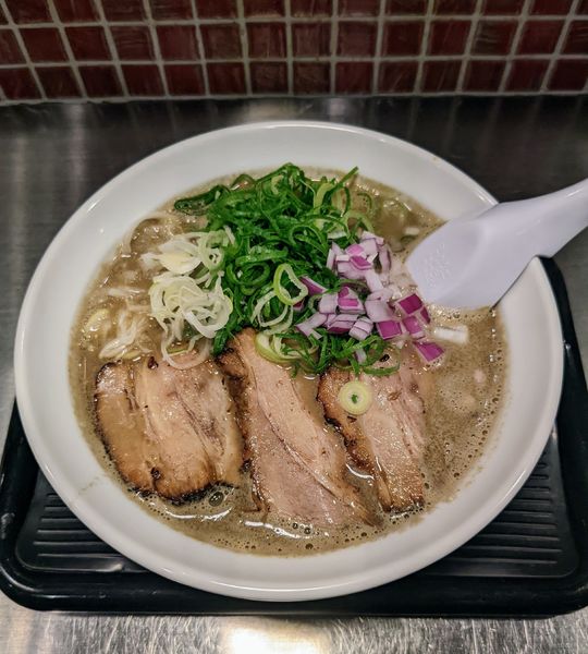 「厳選濃厚煮干しらーめん　900円」@麺屋恵生の写真