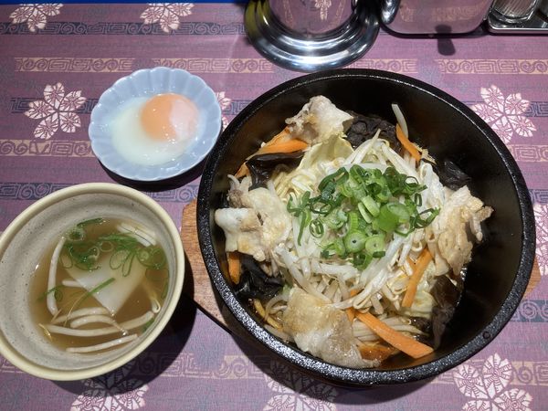 「【黒】スパイシーだしソース&三元豚  750円」@東京中野 大成軒の写真