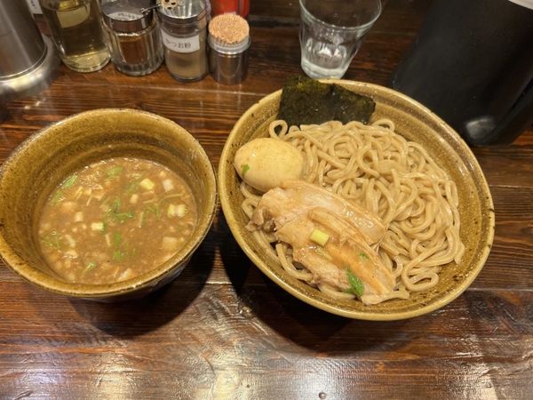 「ベジポタ味玉肉増しつけ麺」@二代目えん寺の写真