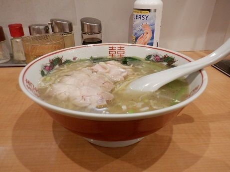 「さっぱり蒸し鶏スープそば」@福錦の写真