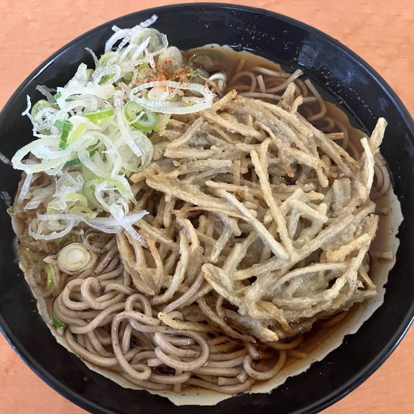 「ごぼう天そば410円」@駅そば 八起家 高崎店の写真