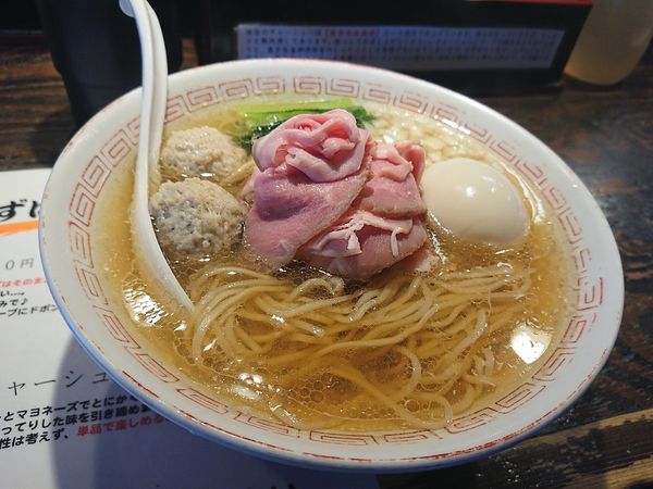 「特製煮干しそば+替え玉」@らぁめん小池の写真