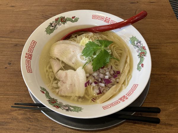 「塩生姜そば」@立ち呑み居酒屋 金町製麺の写真