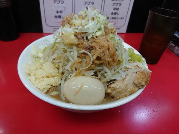 「らーめん大盛り 味玉 全増し」@ラーメン一心の写真