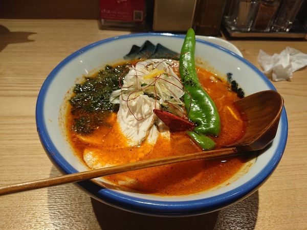 「柚子辛紅らーめん」@AFURI辛紅 kara kurenaiの写真