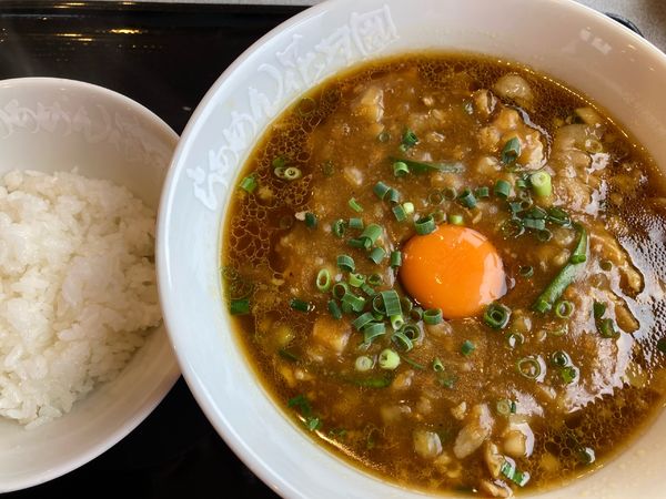 「ザ・カレーラーメン嵐+サービスライス」@らあめん花月嵐 ひたちなか高場店の写真