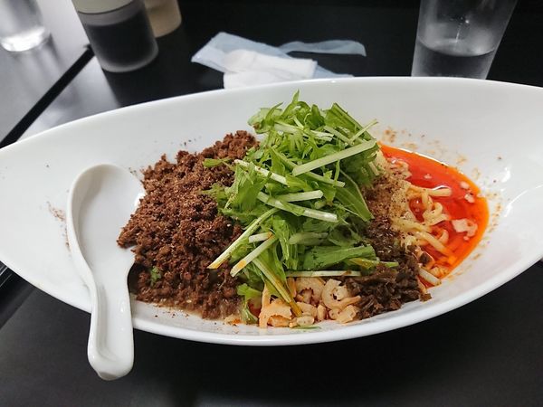 「つゆ無し担々麺」@四川担担麺 阿吽 湯島店の写真