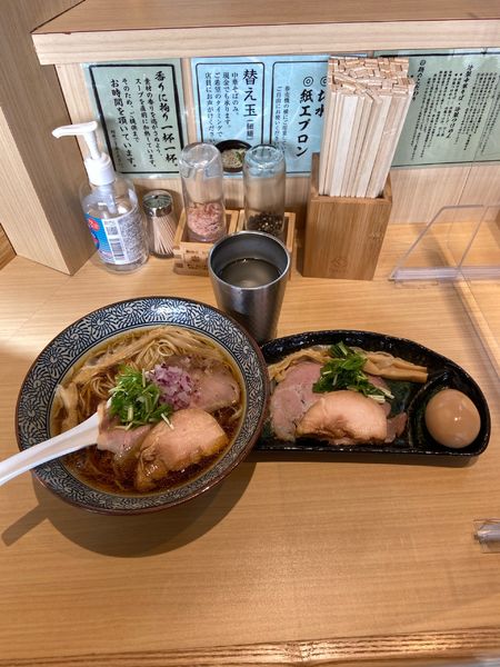 「鴨と上州地鶏の特製中華そば」@中華そば 鷙 淵野辺店の写真