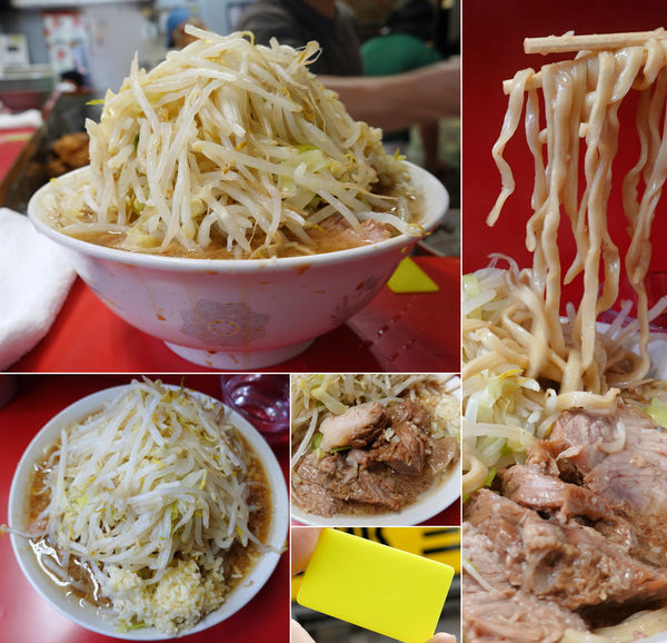 「ぶたラーメン 700円（油少なめ・野菜マシマシ・ニンニク）」@ラーメン二郎 三田本店の写真