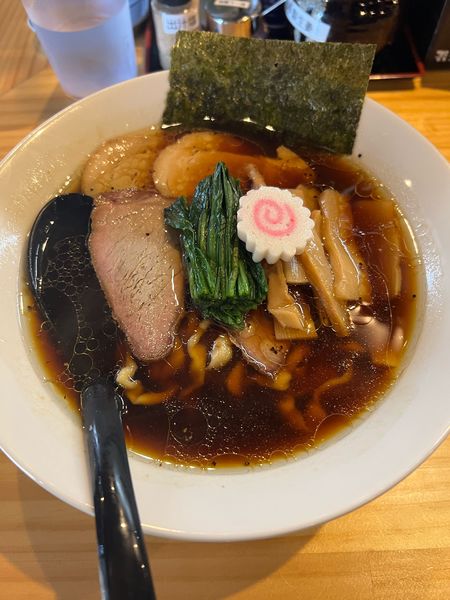 「生姜醤油中華蕎麦　手揉み」@麺道 六善の写真