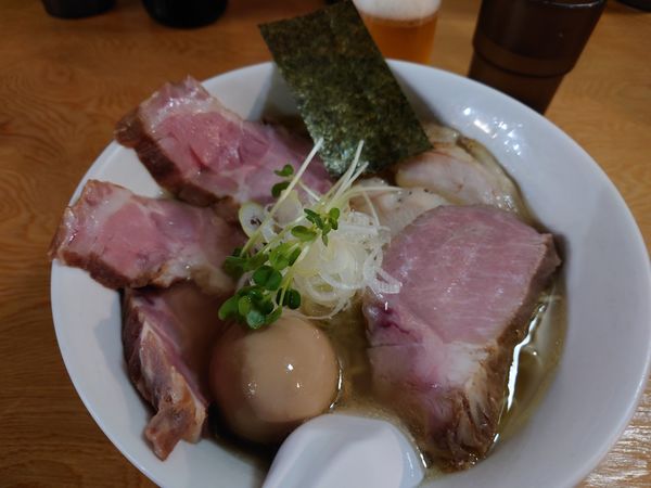 「半熟卵香味そば（醤油）」@麺屋 白鷺 -shirasagi-の写真