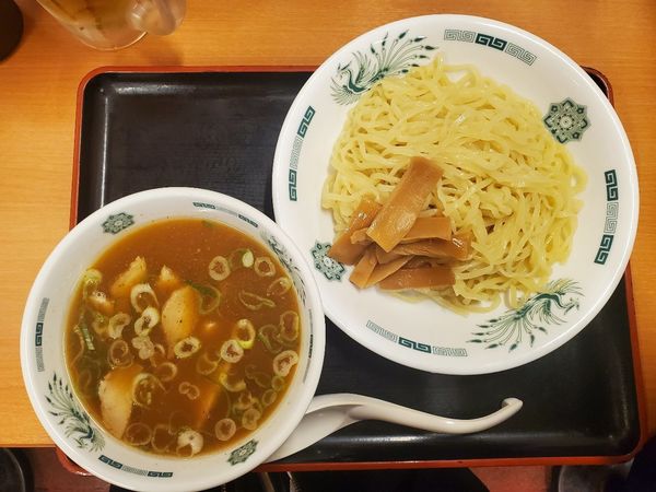 「和風つけ麺」@日高屋 稲田堤店の写真