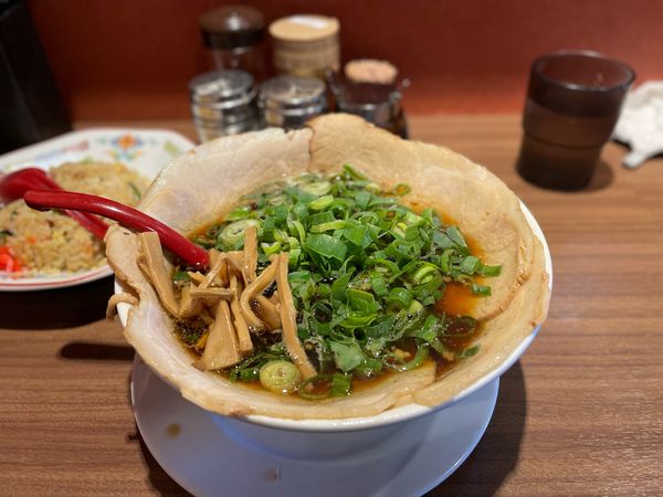 「チャーシューメン¥950、半炒飯¥350」@麺や 太華 横浜橋店の写真