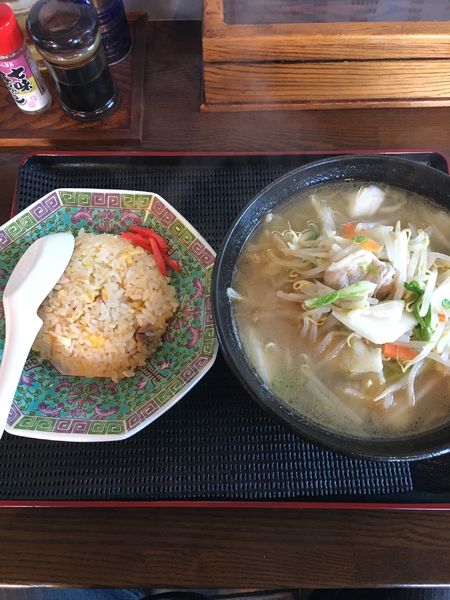 「タンメン＋半チャーハン＋餃子」@成木食堂の写真