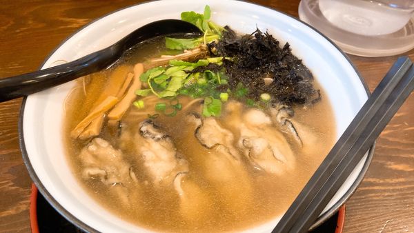 「【限定】極上生かき蕎麦」@節系とんこつらぁ麺 おもとの写真