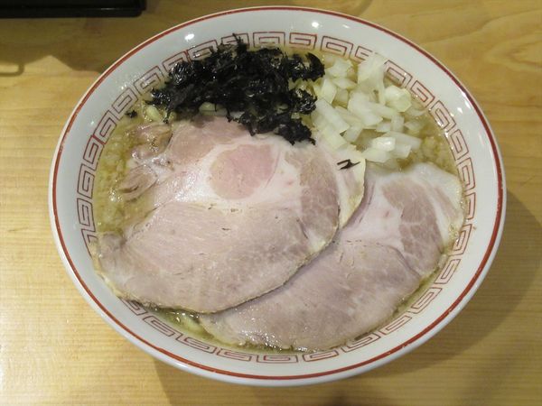 「背脂煮干中華そば（塩）（850円）」@背脂煮干し中華そば 和市 新橋本店の写真