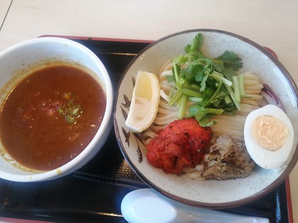 「（30食限定）ルンビニマサラつけ麺¥1100」@大勝軒てつの写真