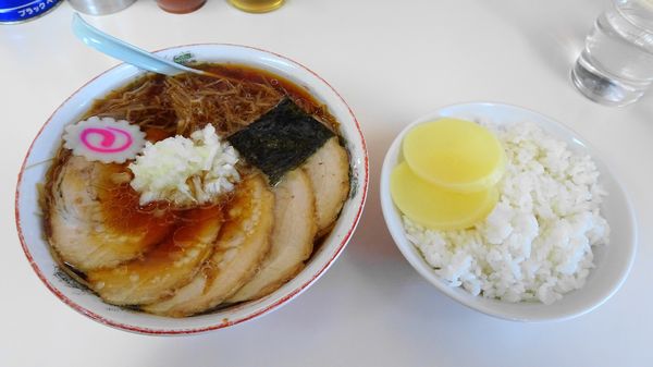 「メンマラーメン：並（900円）＋チャーシュー増し＋ライス：並」@味幸の写真