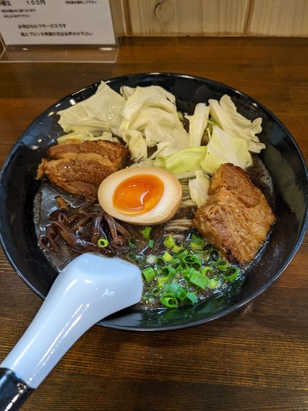 「黒  特製角煮」@TONKOTSU MANIの写真