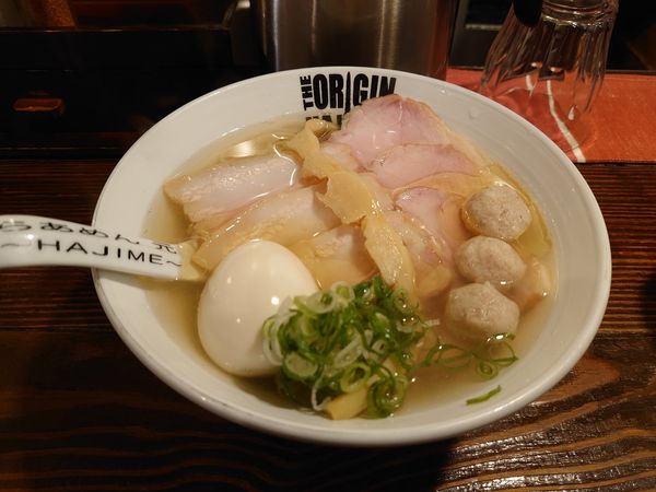 「特製塩らーめん　厚切りポーク丼」@らあめん元の写真