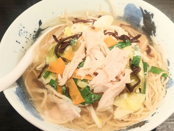 「鶏塩タンメン」@自家製麺 鶏そば 三歩一の写真